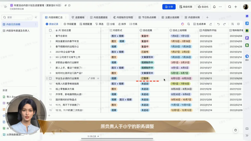 线上工作汇报